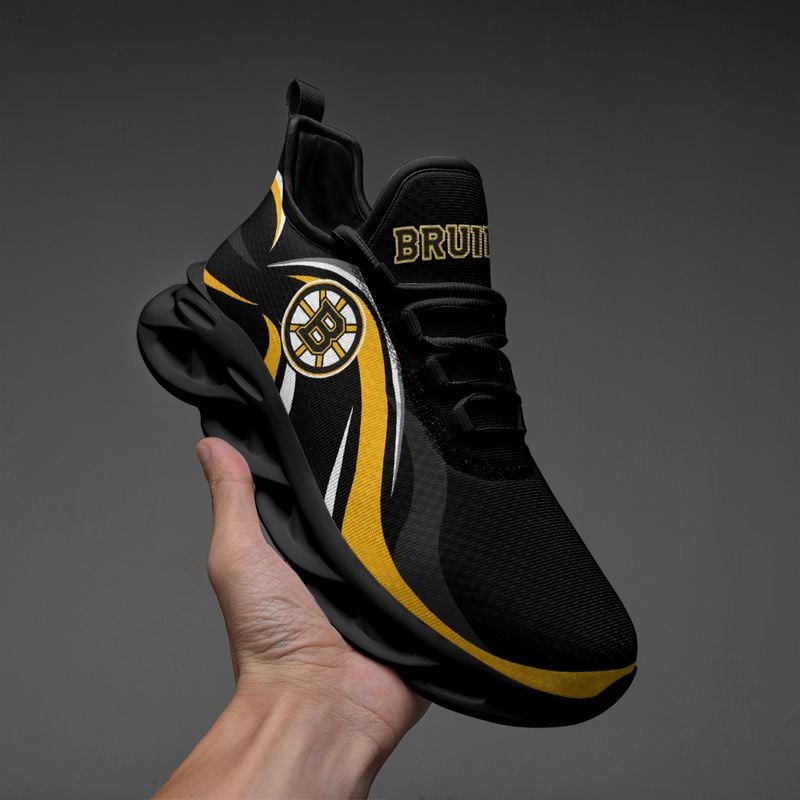 Boston Bruins Wavy Style Max Soul Shoes NEW054764 - Famjoys Boston Bruins Wavy Style Max Soul Shoes NEW054764 - Famjoys