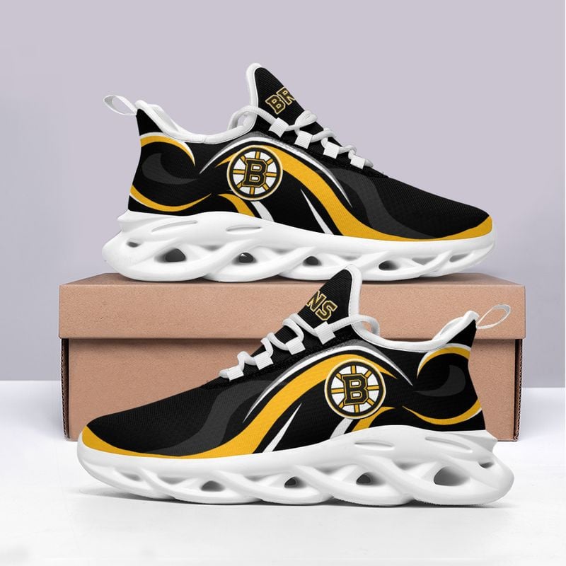 Boston Bruins Wavy Style Max Soul Shoes NEW054764 - Famjoys Boston Bruins Wavy Style Max Soul Shoes NEW054764 - Famjoys