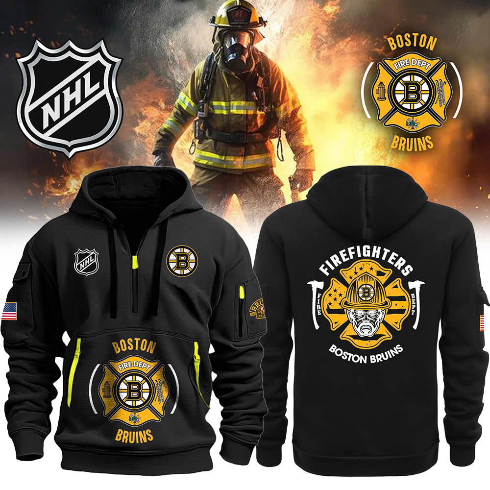 Boston Bruins x Firefighter Appreciation Night Premium Hoodie - Famjoys Boston Bruins x Firefighter Appreciation Night Premium Hoodie - Famjoys