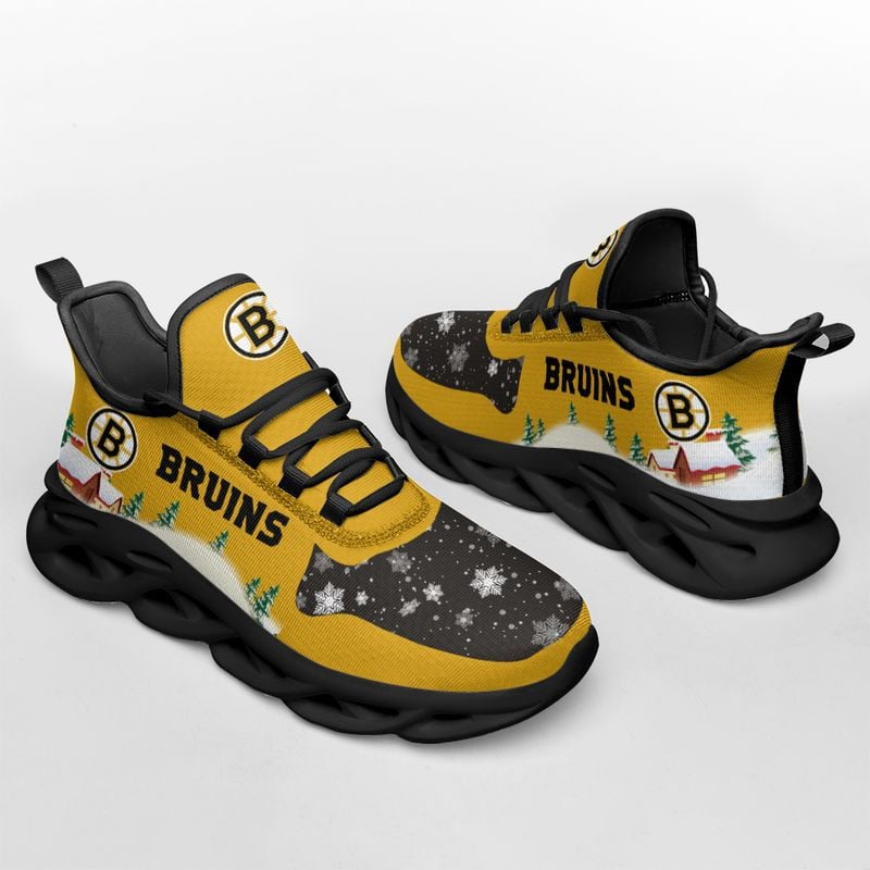 Boston Bruins X-max Pattern Print Max Soul Shoes NLA031964 - Famjoys Boston Bruins X-max Pattern Print Max Soul Shoes NLA031964 - Famjoys