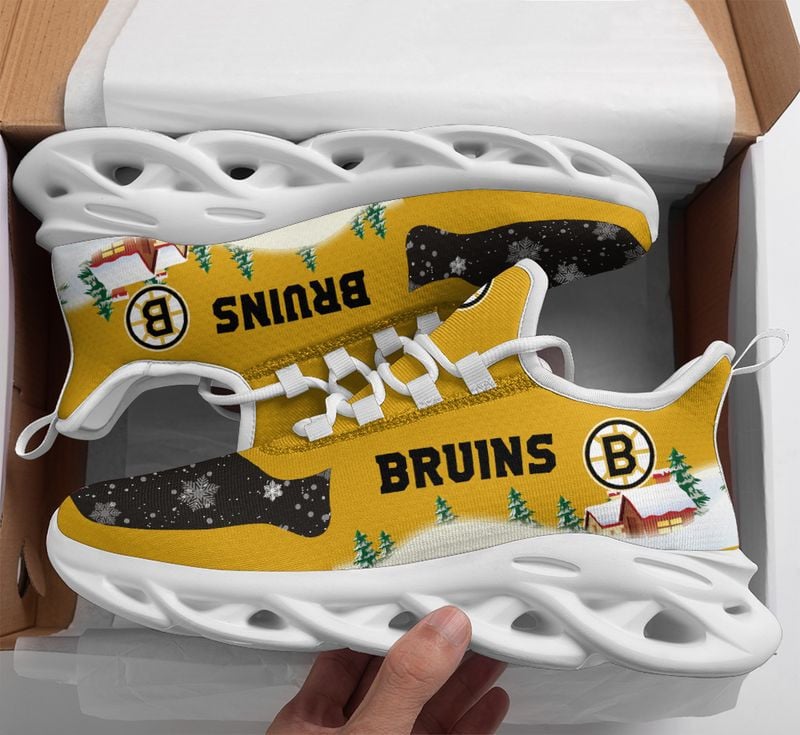 Boston Bruins X-max Pattern Print Max Soul Shoes NLA031964 - Famjoys Boston Bruins X-max Pattern Print Max Soul Shoes NLA031964 - Famjoys