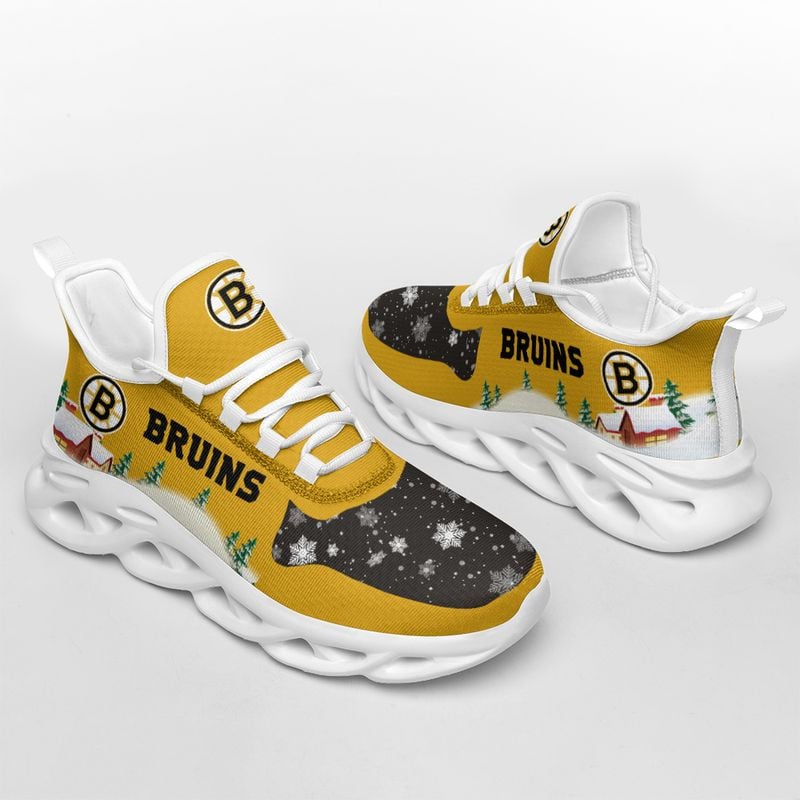 Boston Bruins X-max Pattern Print Max Soul Shoes NLA031964 - Famjoys Boston Bruins X-max Pattern Print Max Soul Shoes NLA031964 - Famjoys