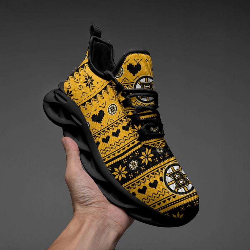 Boston Bruins X-max Patterns Max Soul Shoes NEW055264 - Famjoys Boston Bruins X-max Patterns Max Soul Shoes NEW055264 - Famjoys