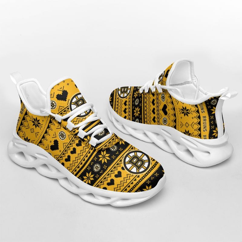 Boston Bruins X-max Patterns Max Soul Shoes NEW055264 - Famjoys Boston Bruins X-max Patterns Max Soul Shoes NEW055264 - Famjoys