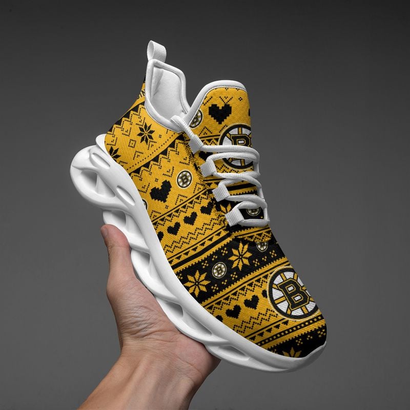 Boston Bruins X-max Patterns Max Soul Shoes NEW055264 - Famjoys Boston Bruins X-max Patterns Max Soul Shoes NEW055264 - Famjoys