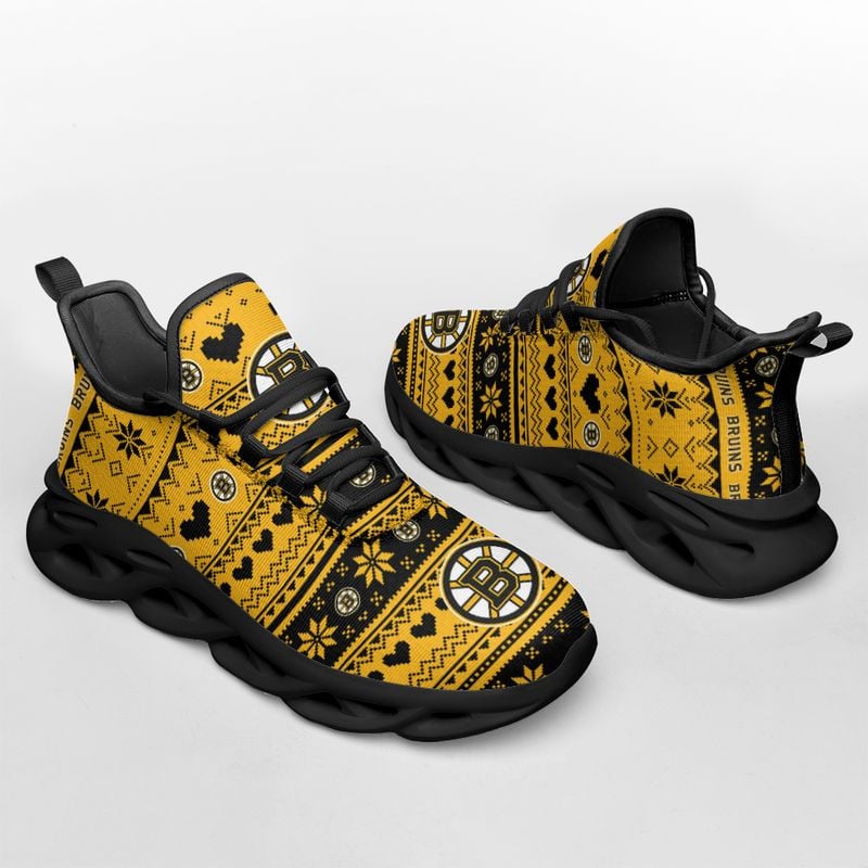 Boston Bruins X-max Patterns Max Soul Shoes NEW055264 - Famjoys Boston Bruins X-max Patterns Max Soul Shoes NEW055264 - Famjoys