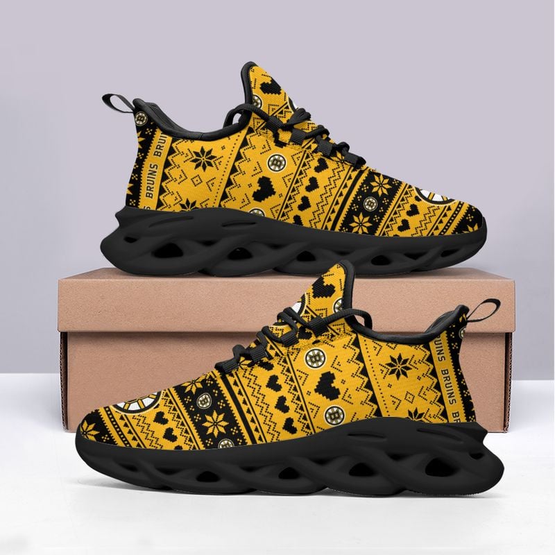 Boston Bruins X-max Patterns Max Soul Shoes NEW055264 - Famjoys Boston Bruins X-max Patterns Max Soul Shoes NEW055264 - Famjoys