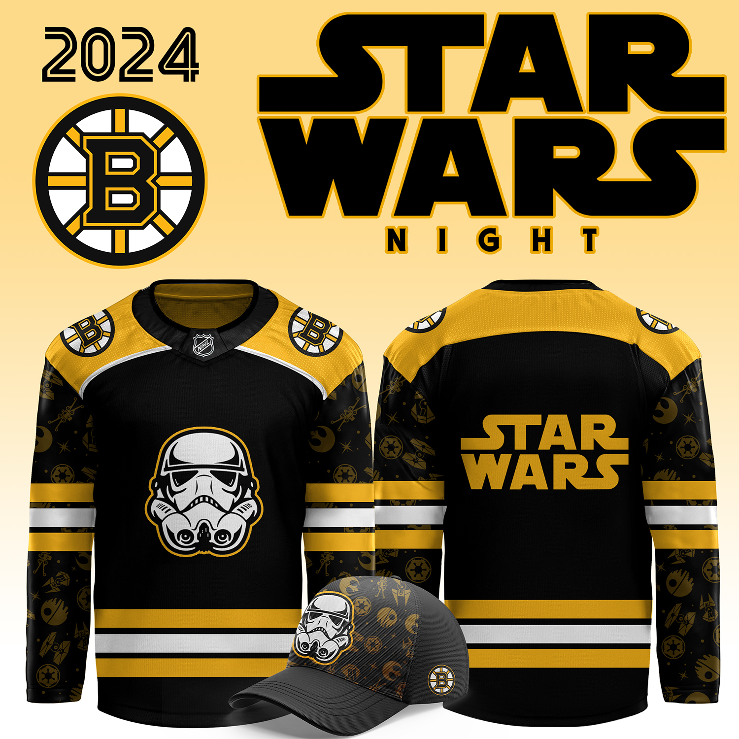 Boston Bruins x Star Wars Night jersey - Famjoys Boston Bruins x Star Wars Night jersey - Famjoys