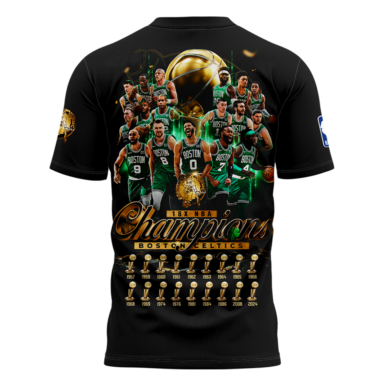 Boston Celtics 18 Time Finals Champions T Shirt - Famjoys Boston Celtics 18 Time Finals Champions T Shirt - Famjoys