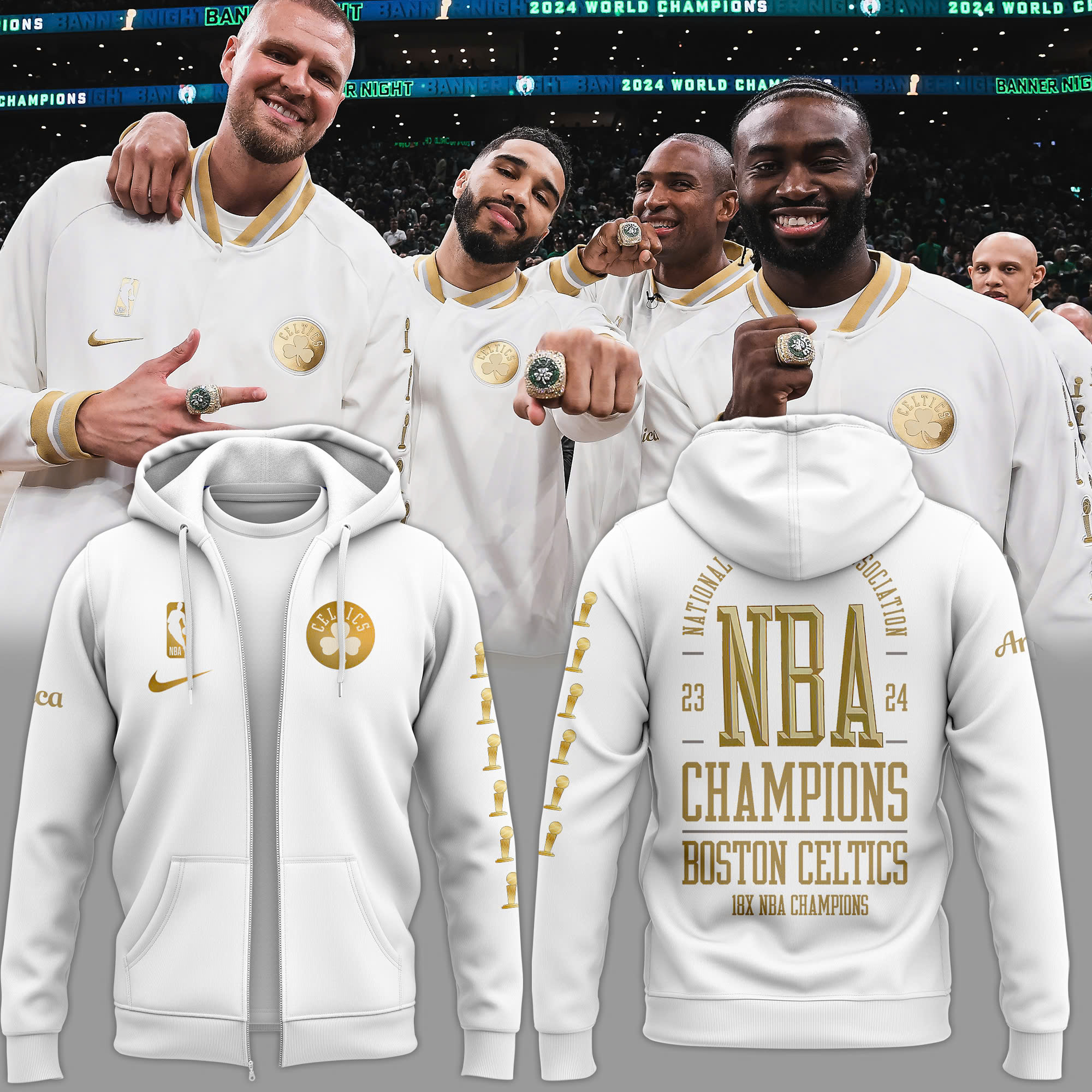 Boston Celtics 18X Champions Hoodie