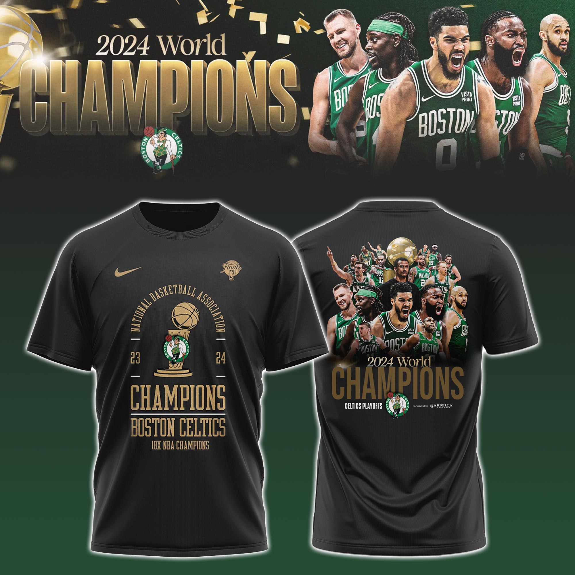 Boston Celtics NBA Champions TShirt - Famjoys Boston Celtics NBA Champions TShirt - Famjoys