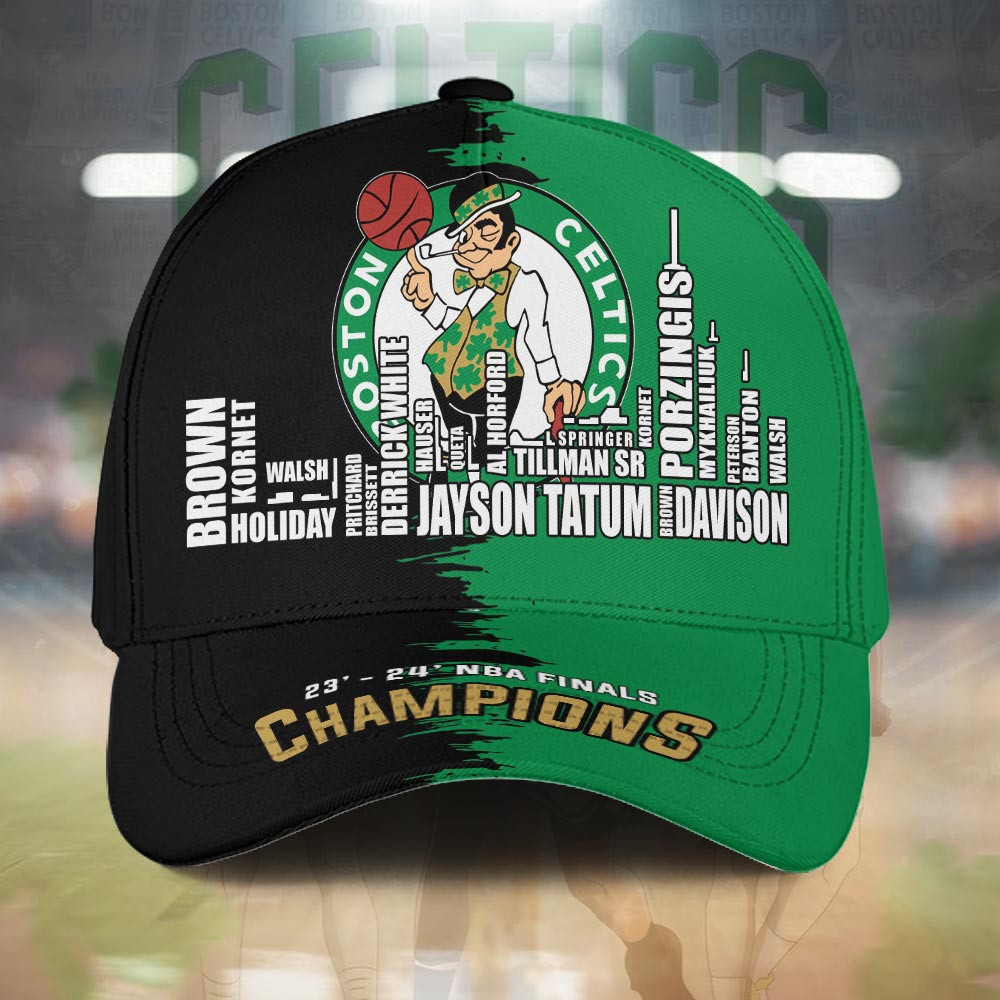 Boston Celtics NBA Final Champions Hat - Famjoys Boston Celtics NBA Final Champions Hat - Famjoys