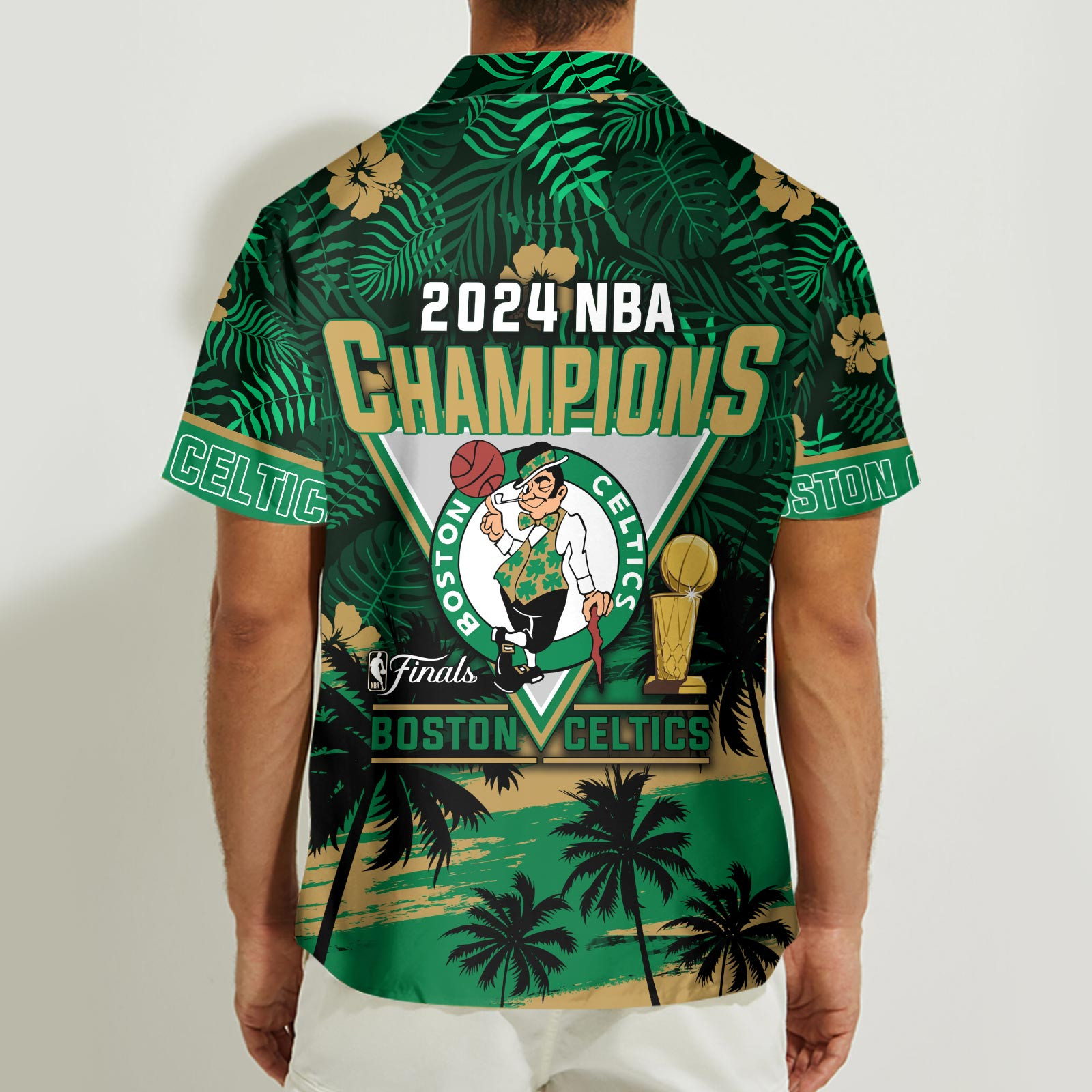 Boston Celtics NBA Final Champions Hawaiian Shirt - Famjoys Boston Celtics NBA Final Champions Hawaiian Shirt - Famjoys