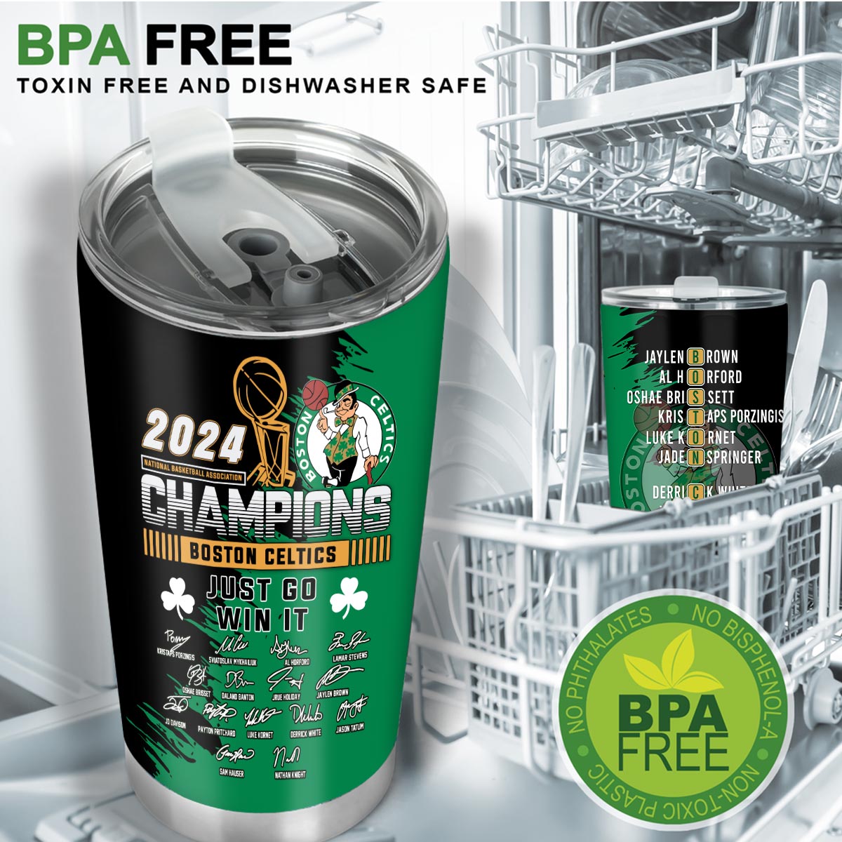 Boston Celtics NBA Final Champions Tumbler - Famjoys Boston Celtics NBA Final Champions Tumbler - Famjoys