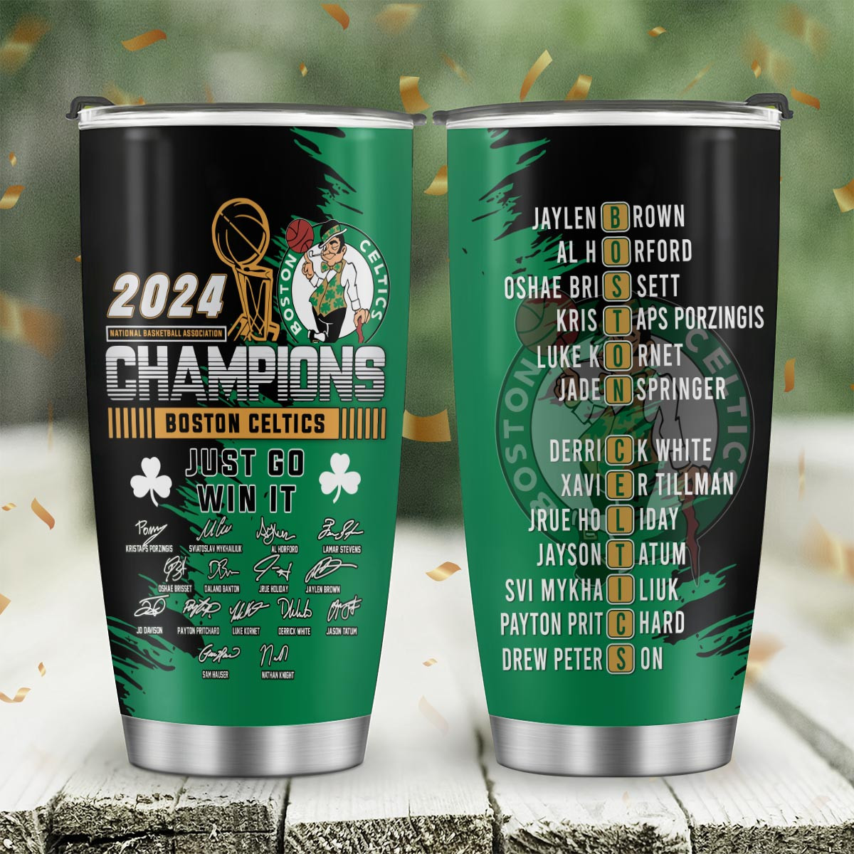 Boston Celtics NBA Final Champions Tumbler - Famjoys Boston Celtics NBA Final Champions Tumbler - Famjoys