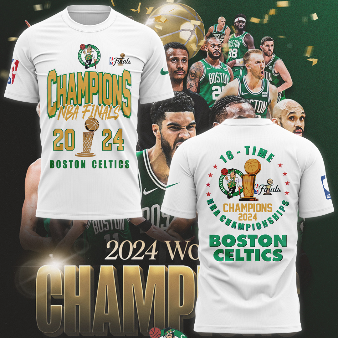 Boston Celtics WORLD CHAMPIONS ðŸÂ†Congratulations 18 Time NBA Finals Tshirt - Famjoys Boston Celtics WORLD CHAMPIONS ðŸÂ†Congratulations 18 Time NBA Finals Tshirt - Famjoys