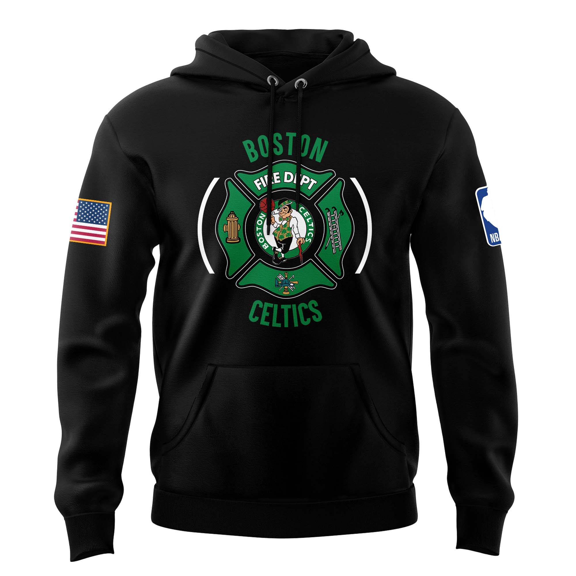Boston Celtics x Firefighter Appreciation Night Premium Pullover Hoodie - Famjoys Boston Celtics x Firefighter Appreciation Night Premium Pullover Hoodie - Famjoys