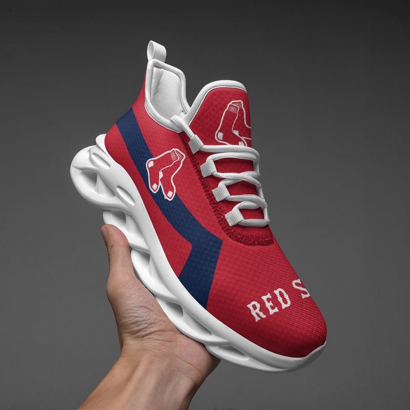 Boston Red Sox Classic Pattern Max Soul Shoes NEW054036 - Famjoys Boston Red Sox Classic Pattern Max Soul Shoes NEW054036 - Famjoys