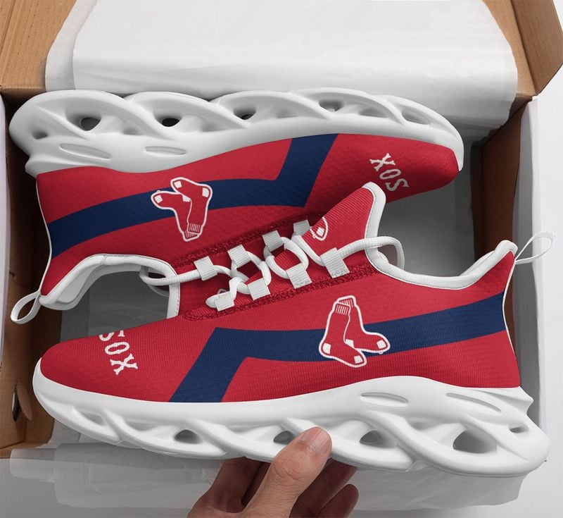 Boston Red Sox Classic Pattern Max Soul Shoes NEW054036 - Famjoys Boston Red Sox Classic Pattern Max Soul Shoes NEW054036 - Famjoys