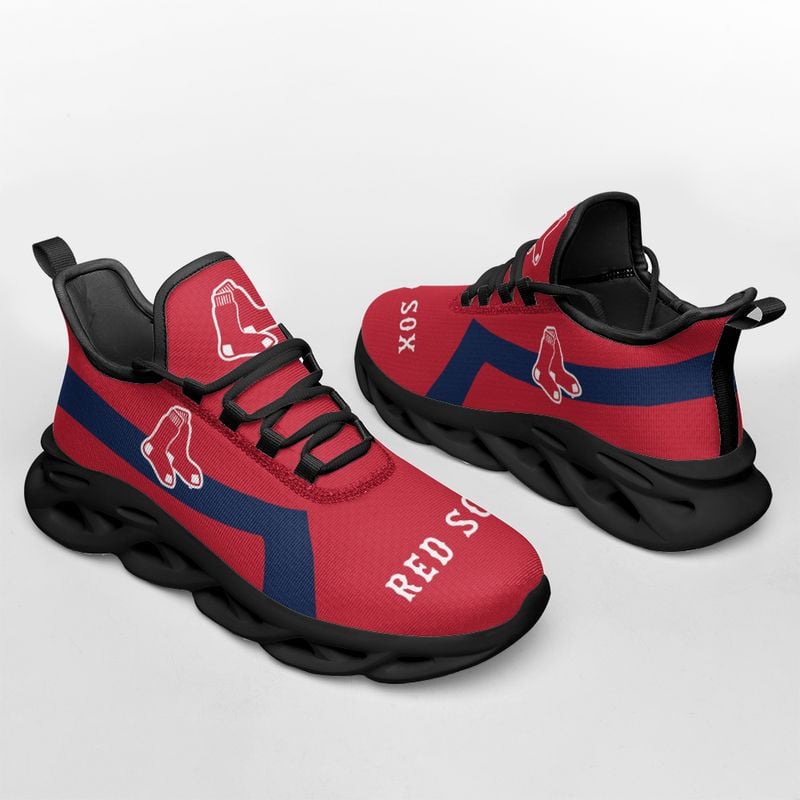 Boston Red Sox Classic Pattern Max Soul Shoes NEW054036 - Famjoys Boston Red Sox Classic Pattern Max Soul Shoes NEW054036 - Famjoys