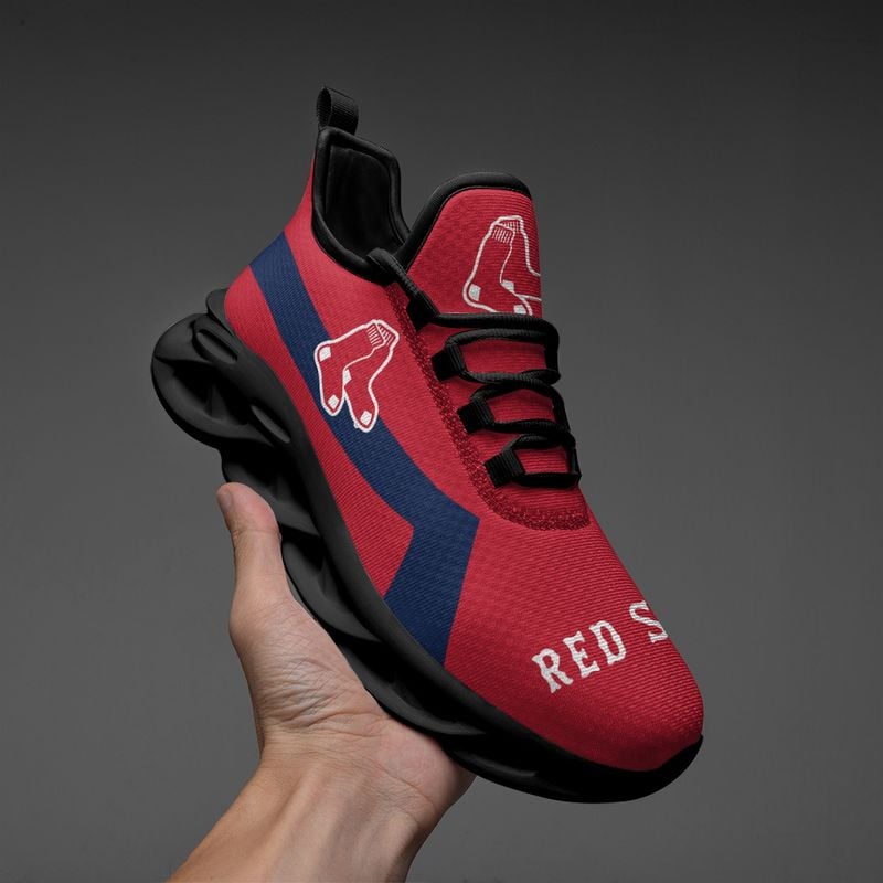 Boston Red Sox Classic Pattern Max Soul Shoes NEW054036 - Famjoys Boston Red Sox Classic Pattern Max Soul Shoes NEW054036 - Famjoys