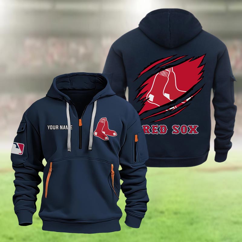 Boston Red Sox Heavy Hoodie - Famjoys Boston Red Sox Heavy Hoodie - Famjoys