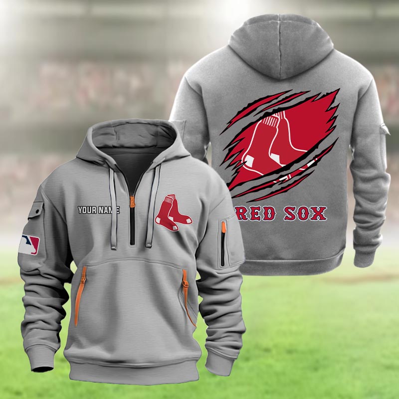 Boston Red Sox Heavy Hoodie - Famjoys Boston Red Sox Heavy Hoodie - Famjoys