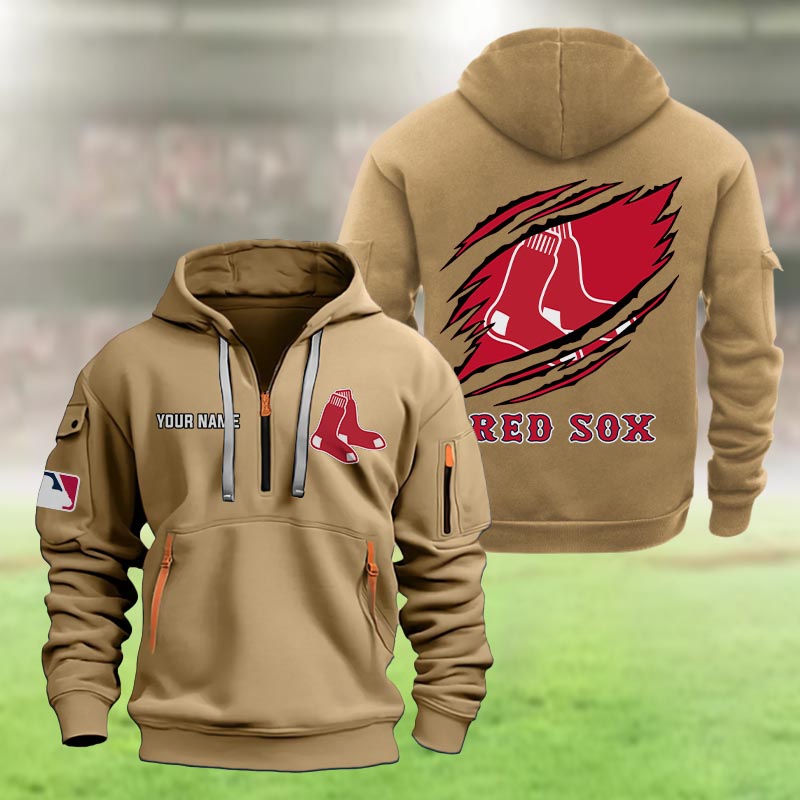 Boston Red Sox Heavy Hoodie - Famjoys Boston Red Sox Heavy Hoodie - Famjoys