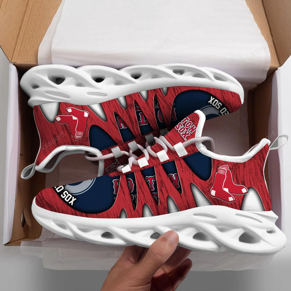 Boston Red Sox Max Soul Shoes, Running Sneakers - Famjoys Boston Red Sox Max Soul Shoes, Running Sneakers - Famjoys