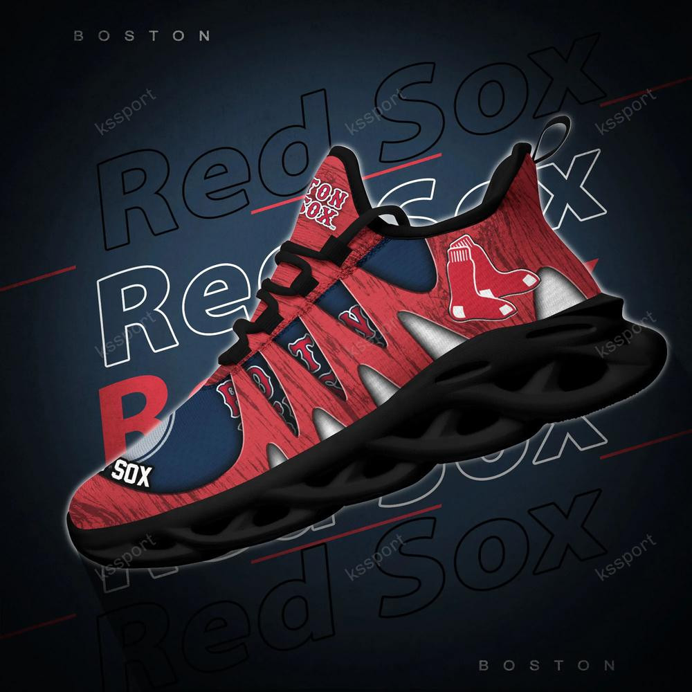 Boston Red Sox Max Soul Shoes, Running Sneakers - Famjoys Boston Red Sox Max Soul Shoes, Running Sneakers - Famjoys
