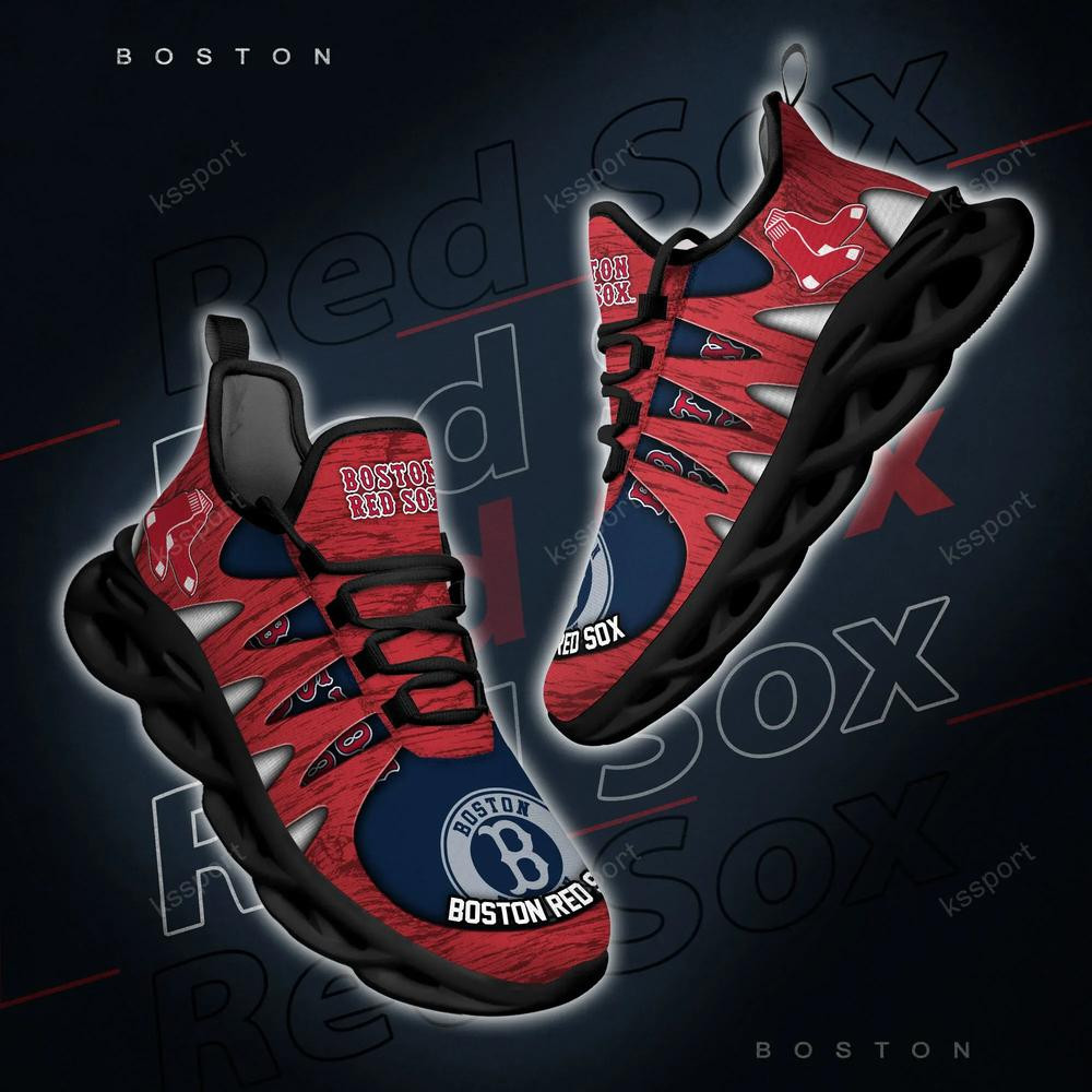 Boston Red Sox Max Soul Shoes, Running Sneakers - Famjoys Boston Red Sox Max Soul Shoes, Running Sneakers - Famjoys