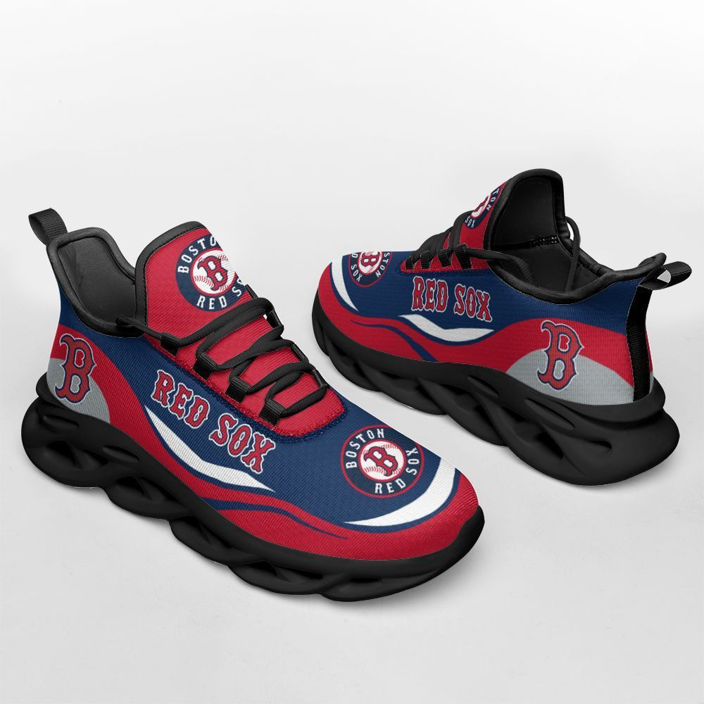 Boston Red Sox Max Soul Sneakers Wh74 - Famjoys Boston Red Sox Max Soul Sneakers Wh74 - Famjoys