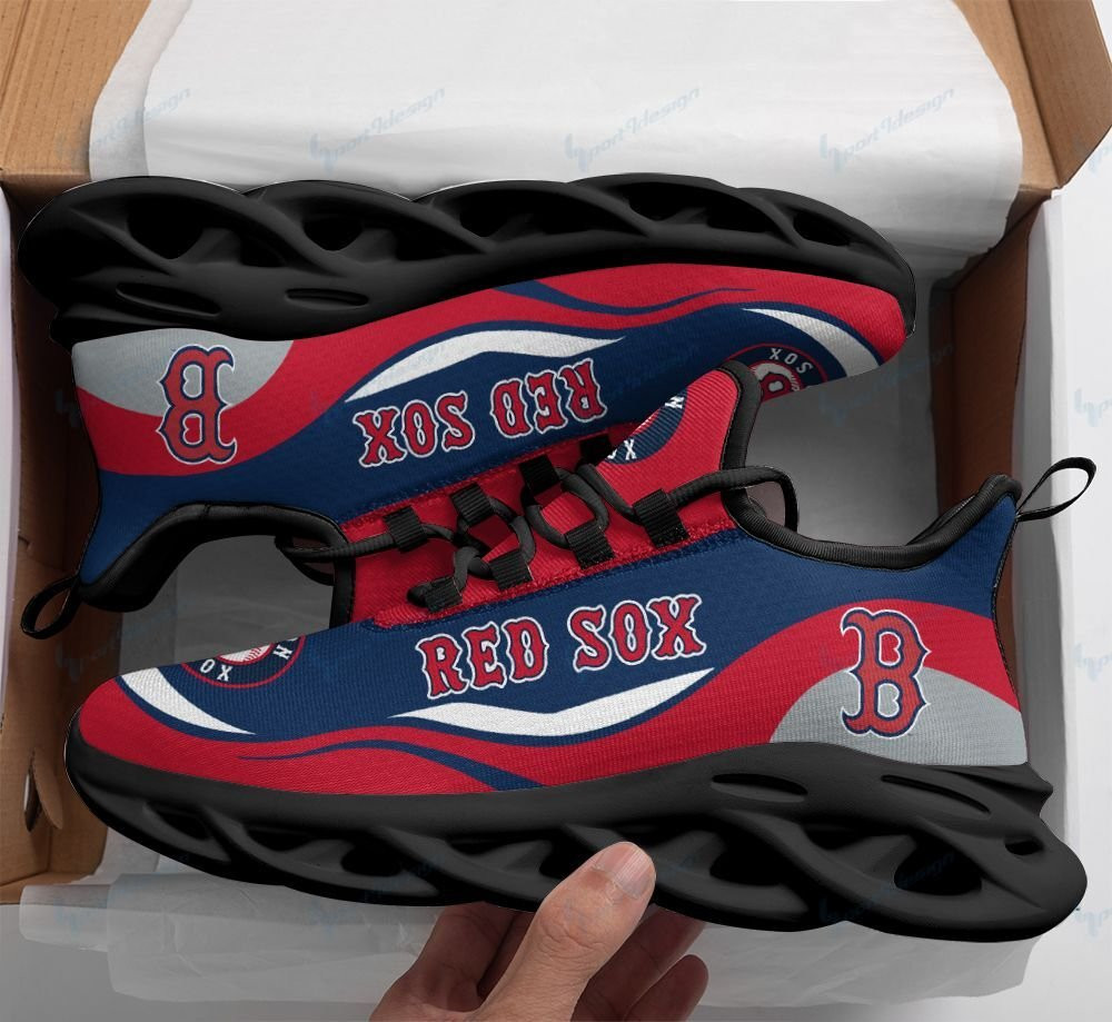 Boston Red Sox Max Soul YZ Running Sneakers 74 - Famjoys Boston Red Sox Max Soul YZ Running Sneakers 74 - Famjoys