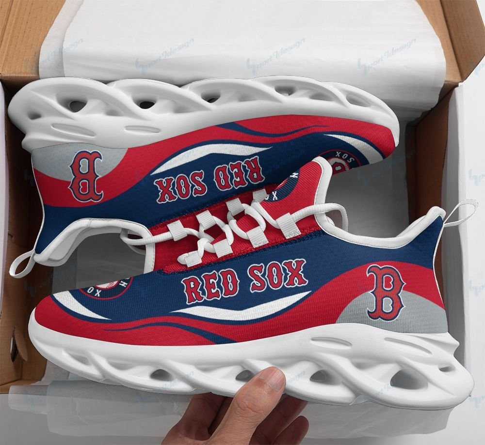 Boston Red Sox Max Soul YZ Running Sneakers 74 - Famjoys Boston Red Sox Max Soul YZ Running Sneakers 74 - Famjoys