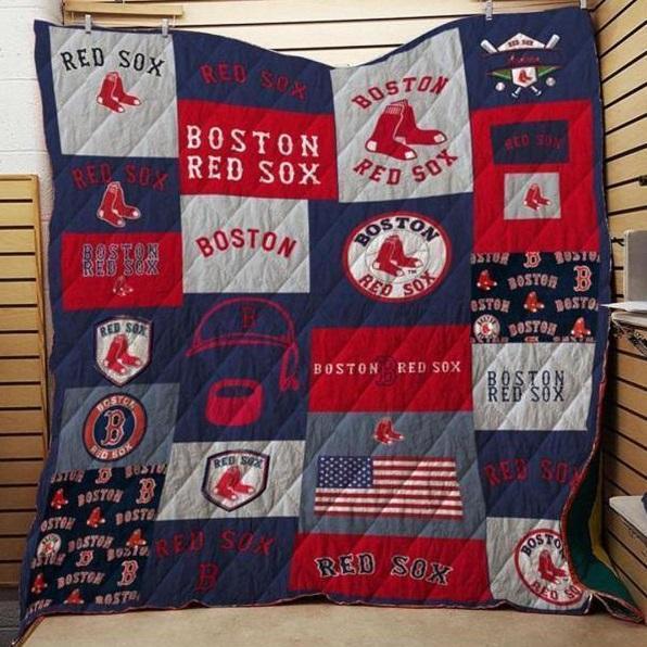 Boston Red Sox Quilt Blanket - Famjoys Boston Red Sox Quilt Blanket - Famjoys