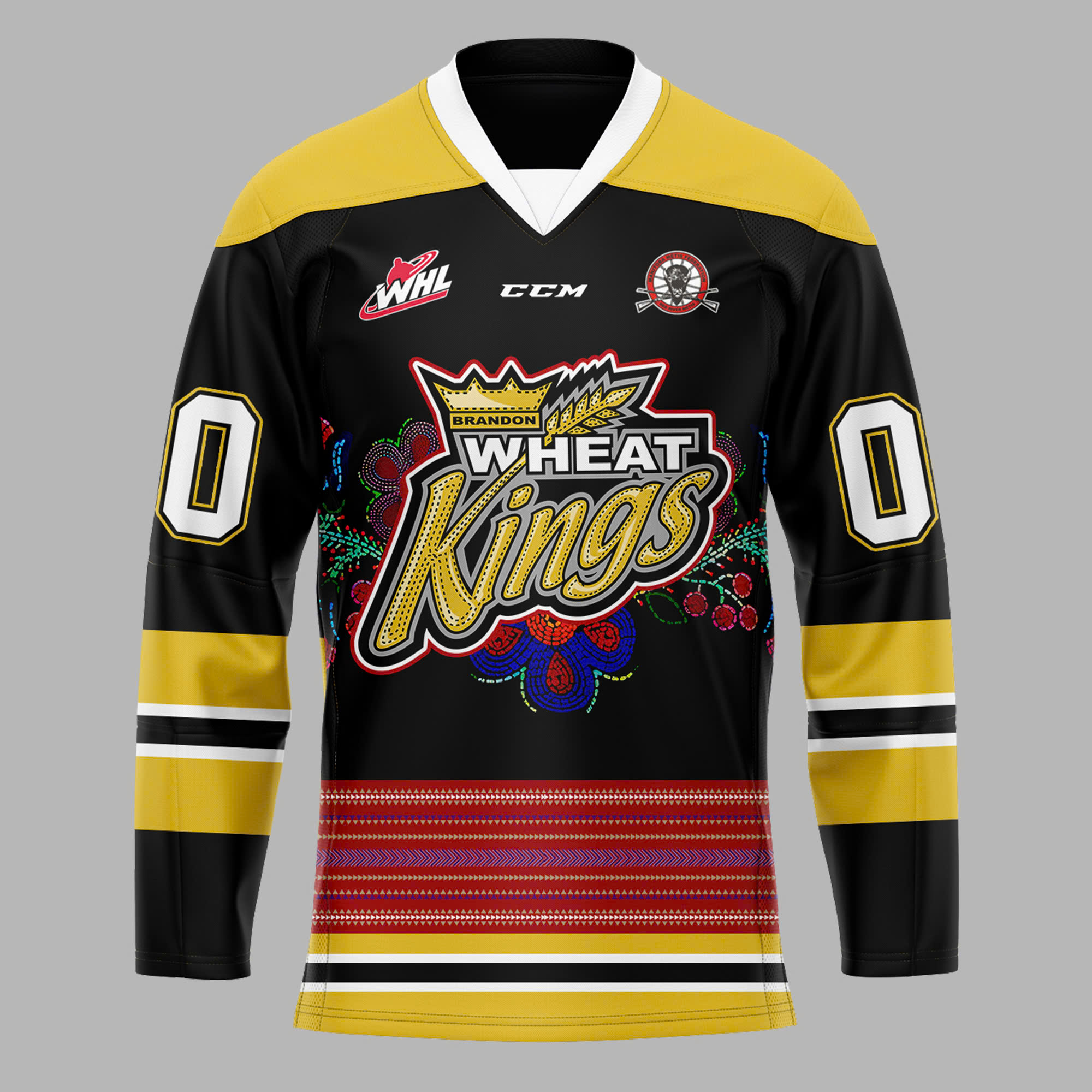 Brandon Wheat Kings Louis Riel Night Jersey - Famjoys Brandon Wheat Kings Louis Riel Night Jersey - Famjoys