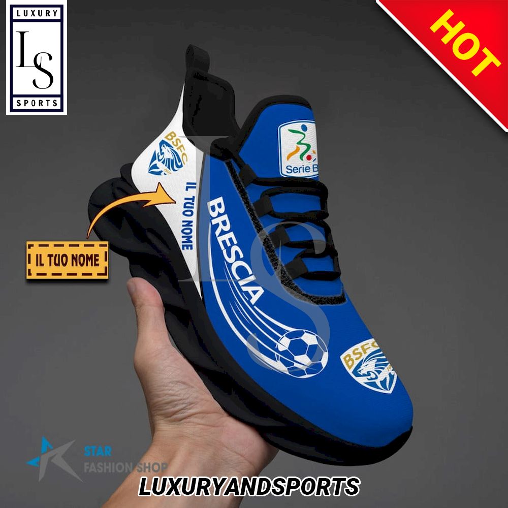 Brescia Calcio Serie B Custom Name Max Soul Shoes - Famjoys Brescia Calcio Serie B Custom Name Max Soul Shoes - Famjoys
