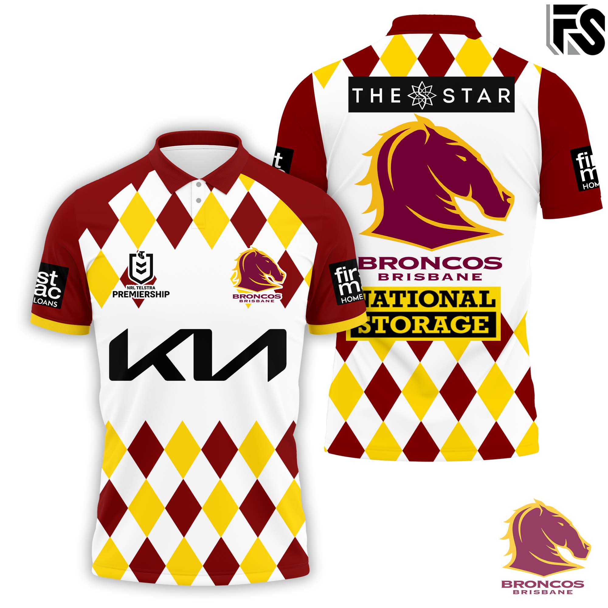 Brisbane Broncos 1994 Polo - Famjoys Brisbane Broncos 1994 Polo - Famjoys