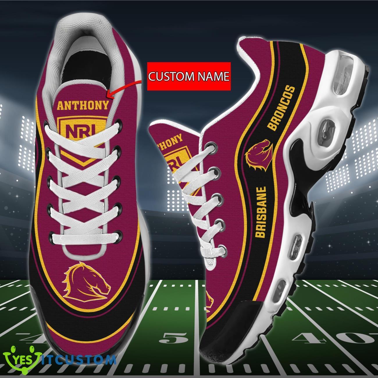 Brisbane Broncos Personalized Name Air Cushion Sports Shoes Sneaker KLTNS220206 - Famjoys Brisbane Broncos Personalized Name Air Cushion Sports Shoes Sneaker KLTNS220206 - Famjoys