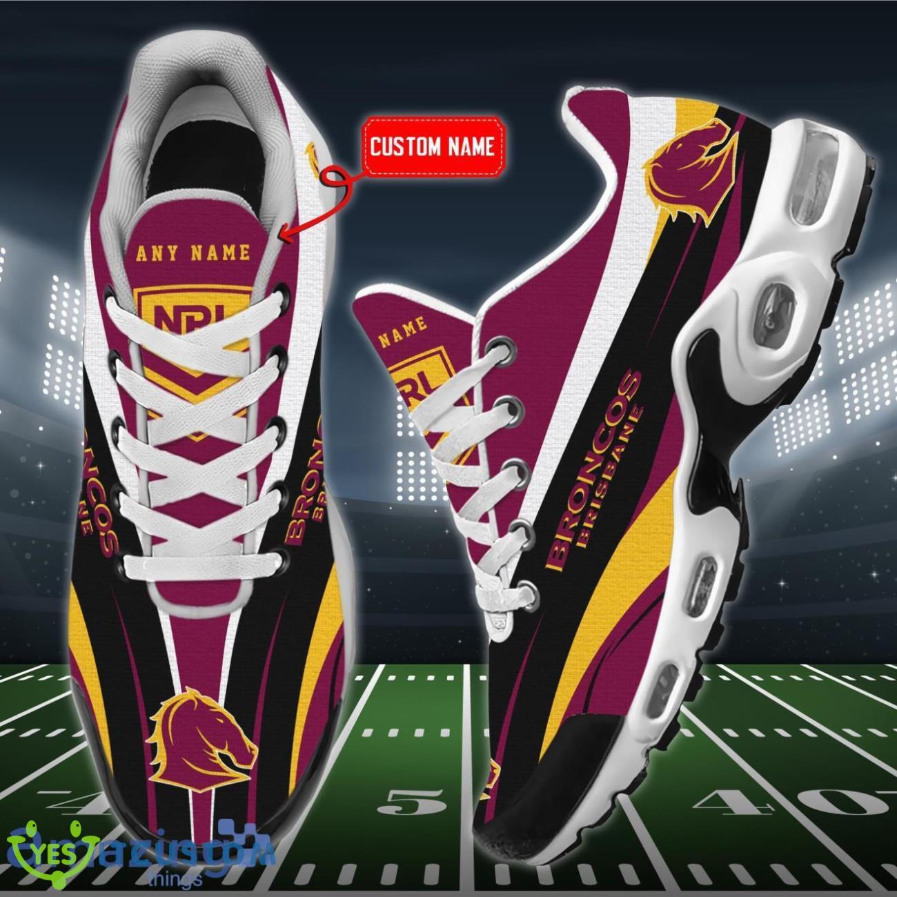 Brisbane Broncos Personalized Name Air Cushion Sports Shoes Sneaker KLTNS220207 - Famjoys Brisbane Broncos Personalized Name Air Cushion Sports Shoes Sneaker KLTNS220207 - Famjoys