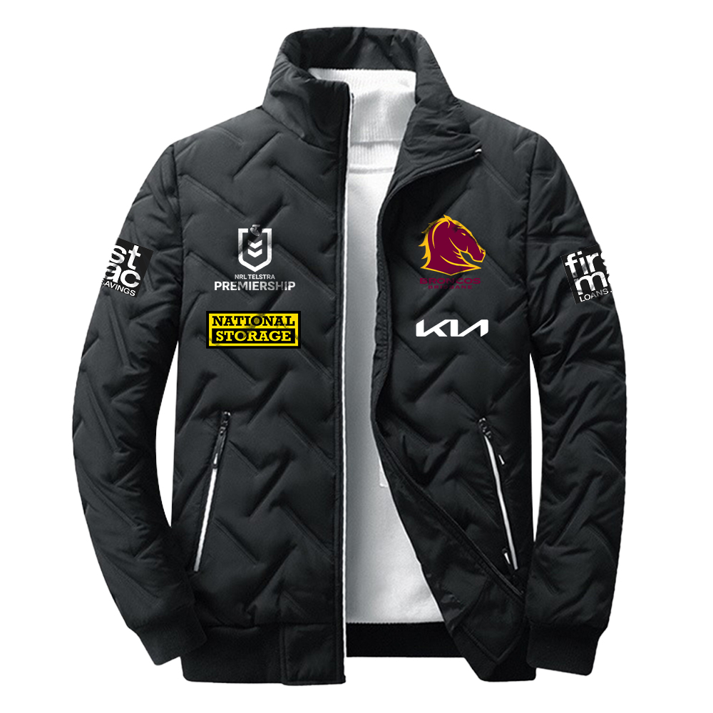 Brisbane Broncos Puffer Jacket - Famjoys Brisbane Broncos Puffer Jacket - Famjoys