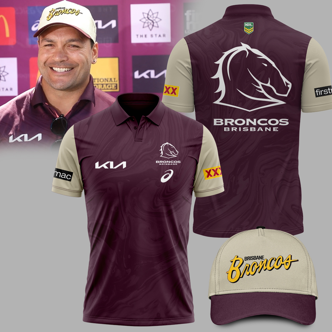 Brisbane Broncos Team 458 NRL Comfortable Polo Shirt - Famjoys Brisbane Broncos Team 458 NRL Comfortable Polo Shirt - Famjoys