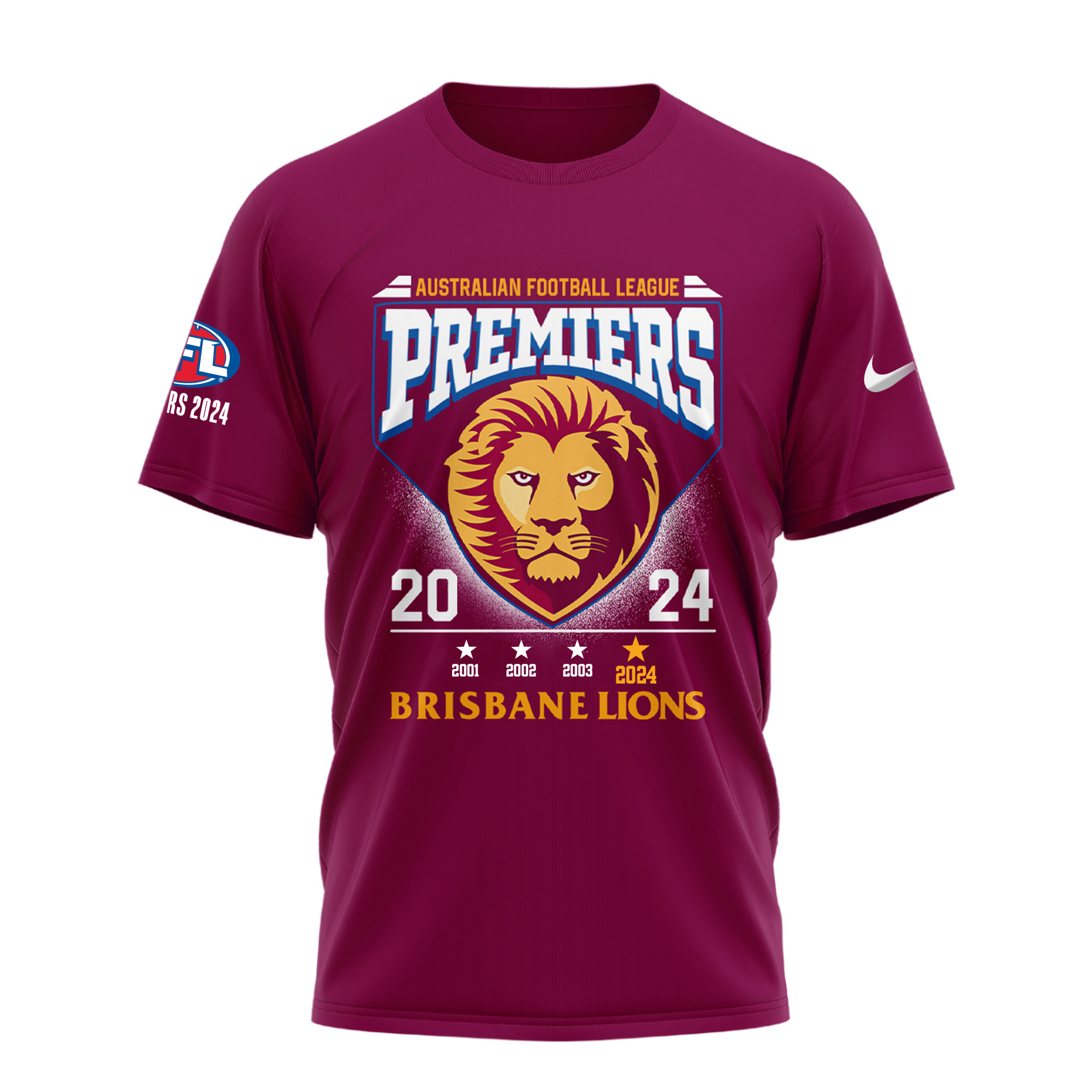 Brisbane Lions AFL Final PREMIERS T Shirt - Famjoys Brisbane Lions AFL Final PREMIERS T Shirt - Famjoys