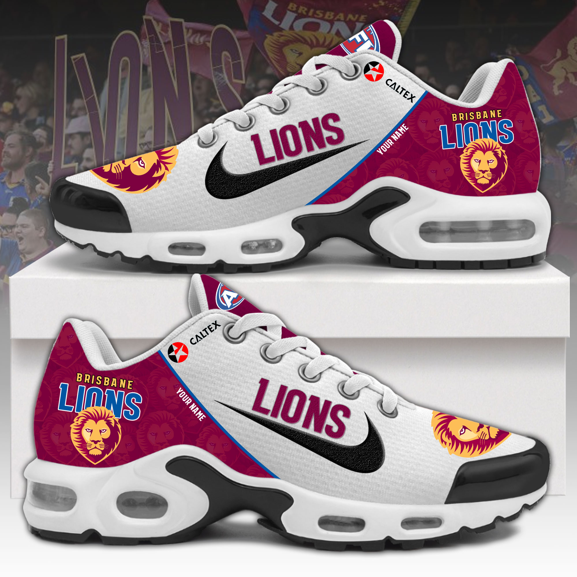 Brisbane Lions Personalized Shoes - Famjoys Brisbane Lions Personalized Shoes - Famjoys