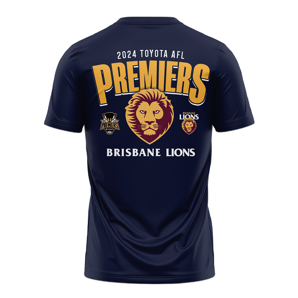Brisbane Lions Premiers Adults Tee Version 10 - Famjoys Brisbane Lions Premiers Adults Tee Version 10 - Famjoys