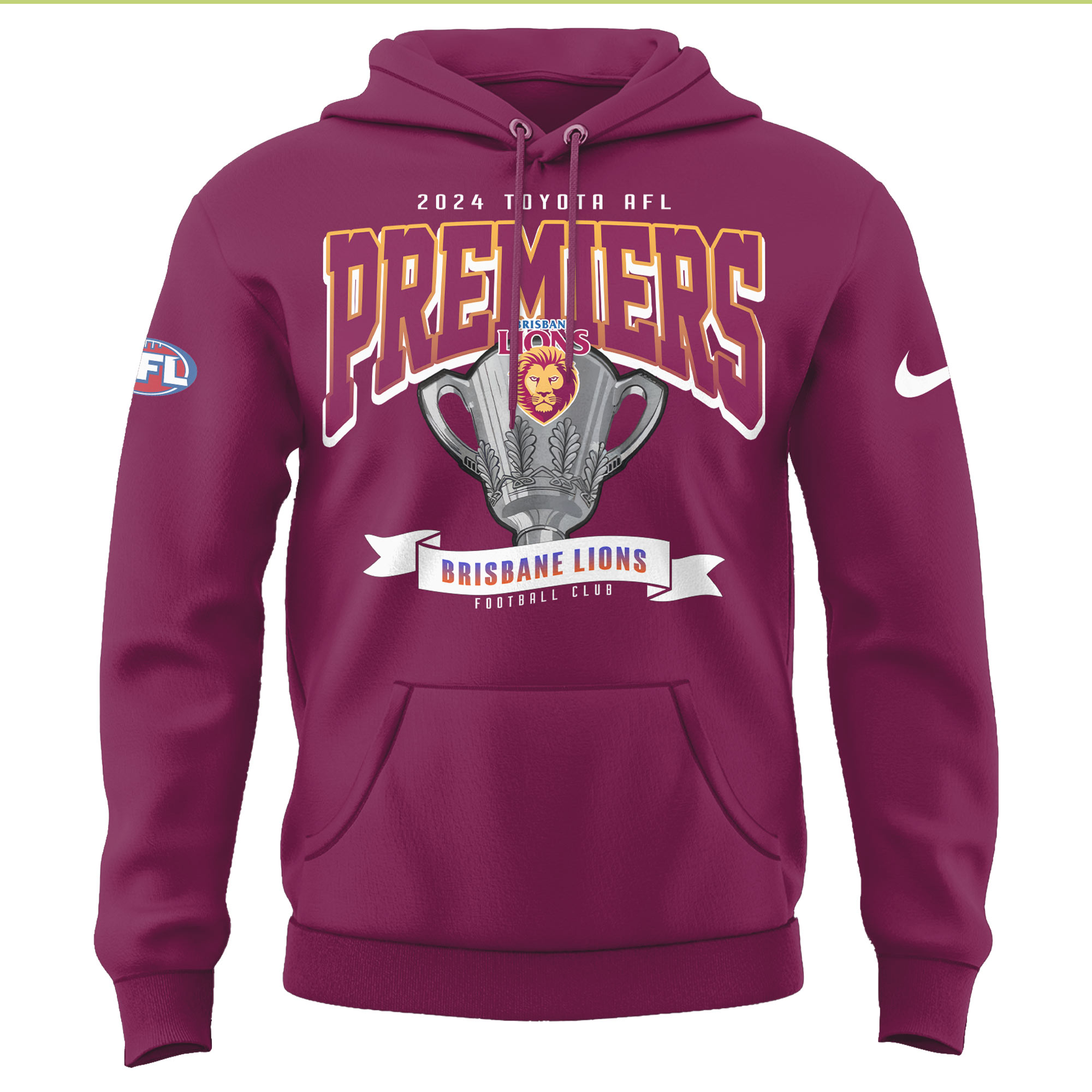 Brisbane Lions Premiers Hoodie Version 3 - Famjoys Brisbane Lions Premiers Hoodie Version 3 - Famjoys