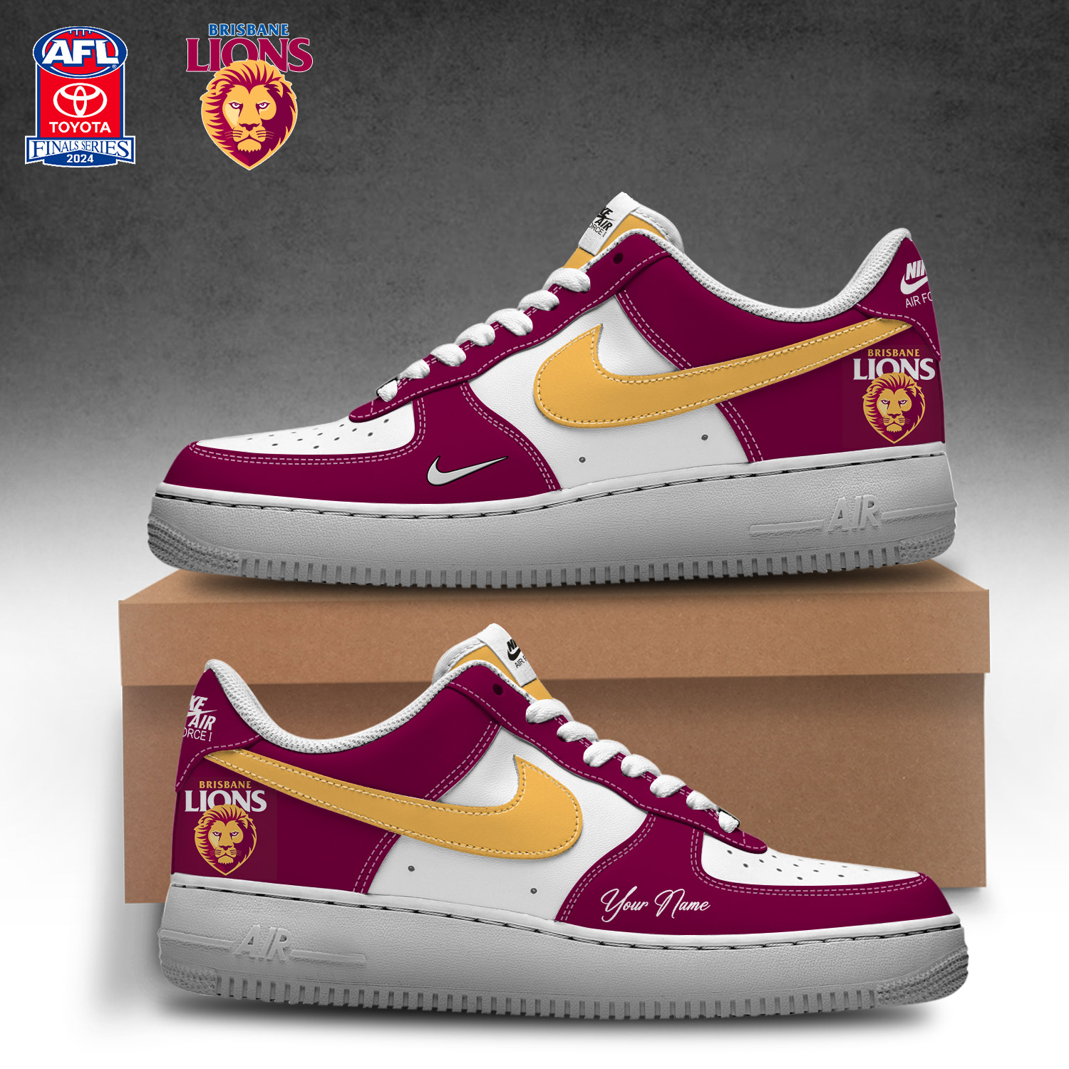 Brisbane Lions Shoes - Famjoys Brisbane Lions Shoes - Famjoys