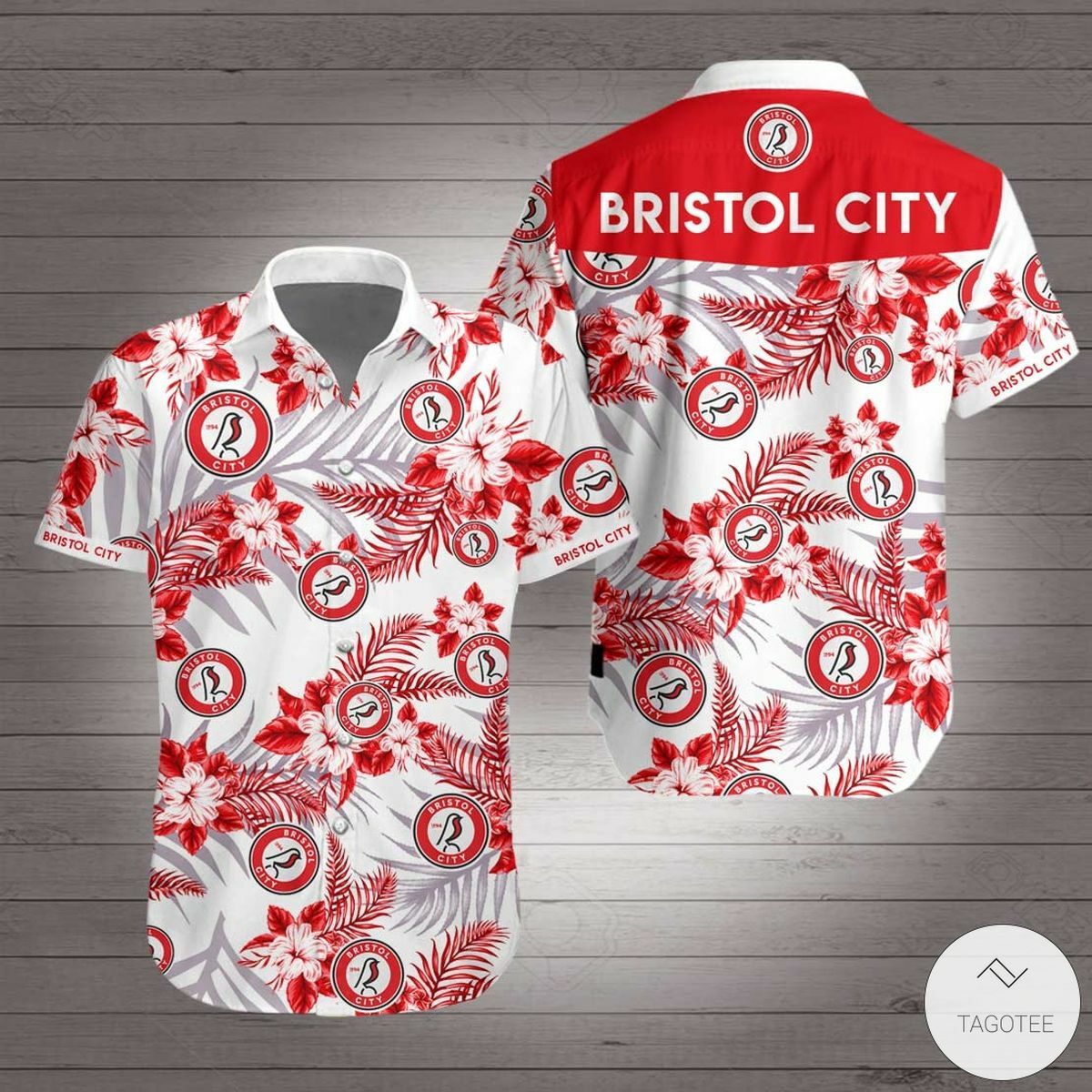 Bristol City F.c Hawaiian Shirt - Famjoys Bristol City F.c Hawaiian Shirt - Famjoys