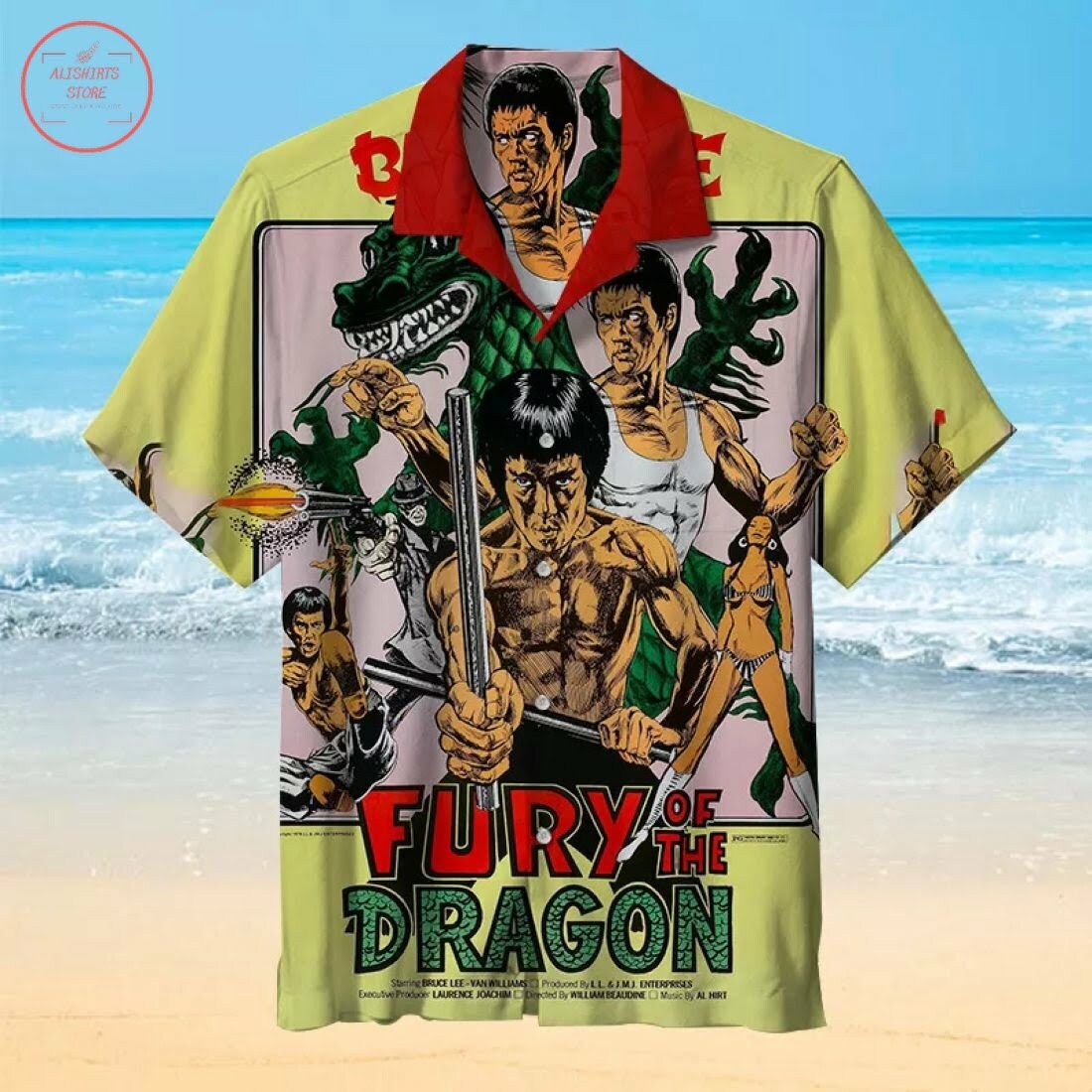 Bruce Lee Hawaiian Shirt - Famjoys Bruce Lee Hawaiian Shirt - Famjoys