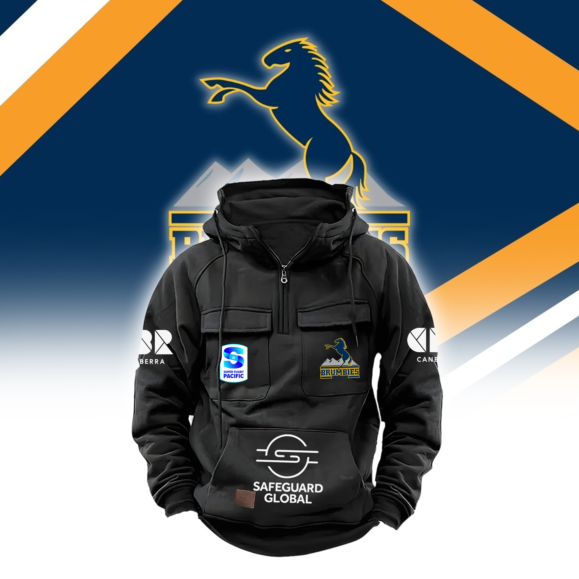 Brumbies Special Zip Hoodie – Edition - Famjoys Brumbies Special Zip Hoodie – Edition - Famjoys